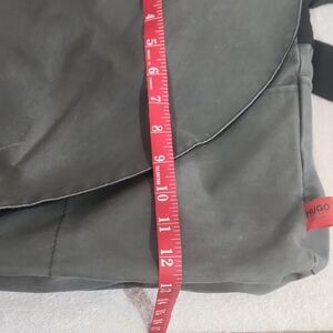 HUGO Charcoal Men's Messenger Bag